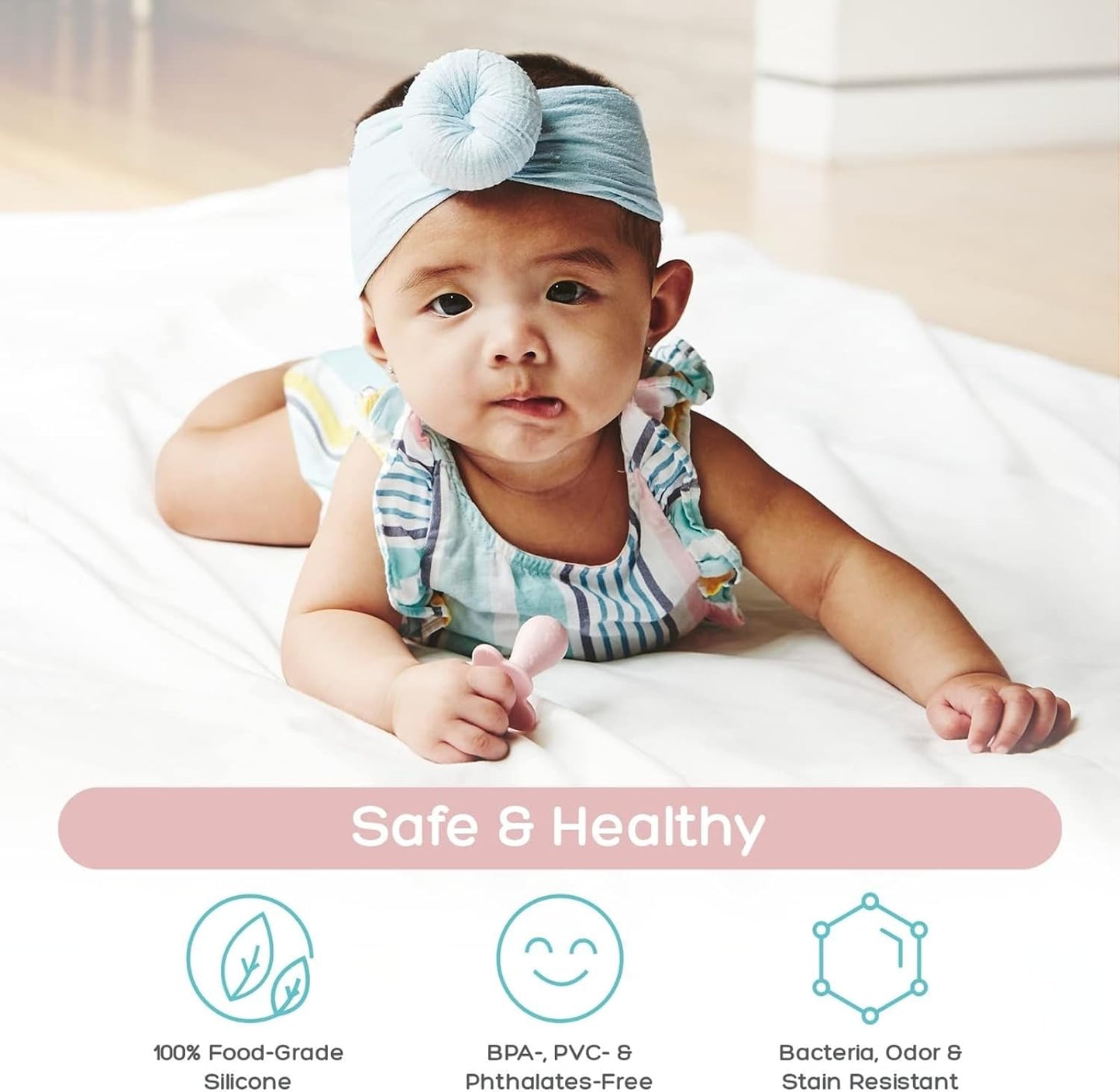 Grabease Silicone Baby Training Spoon.