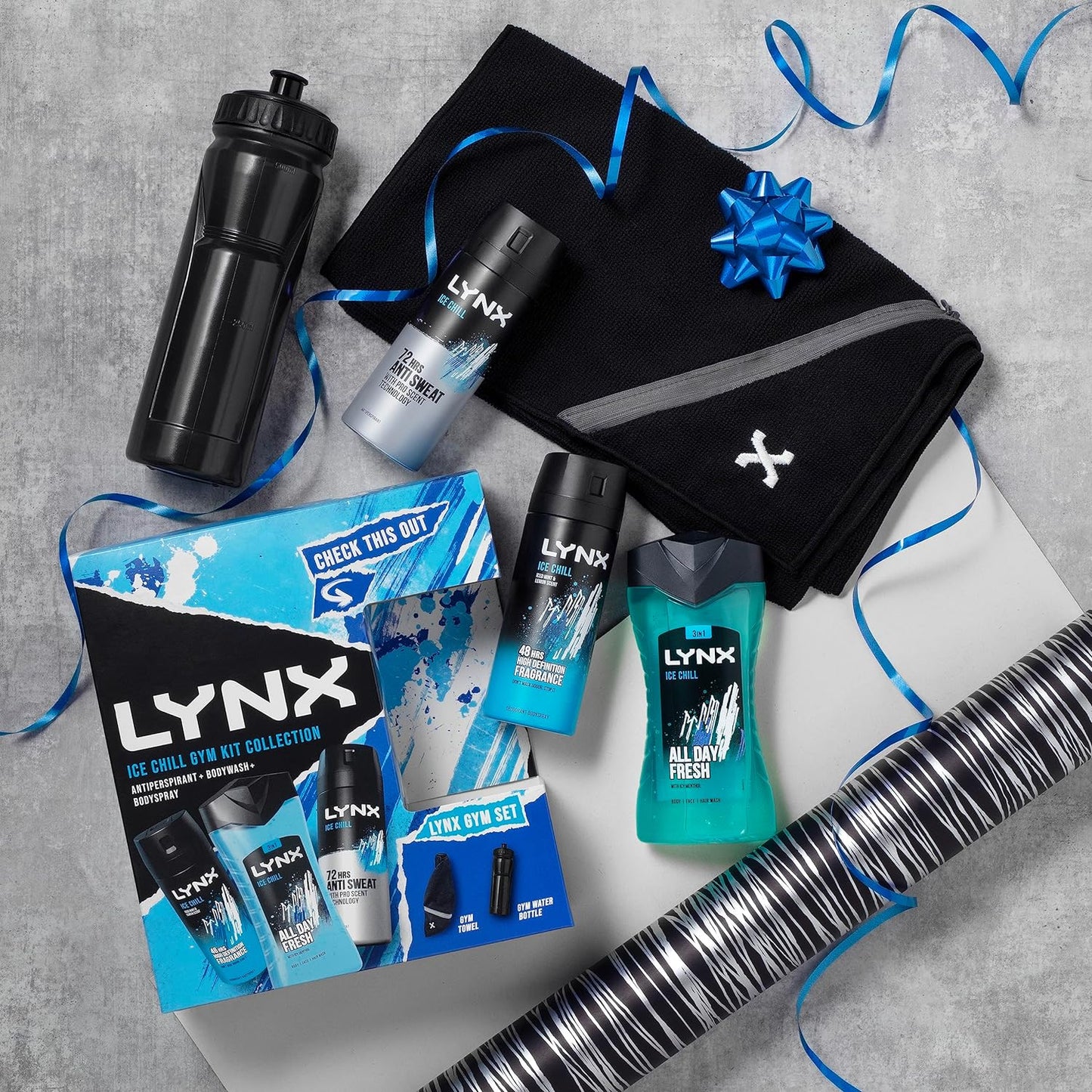 Lynx Ice Chill Gift Set 5 pack Gym Collection