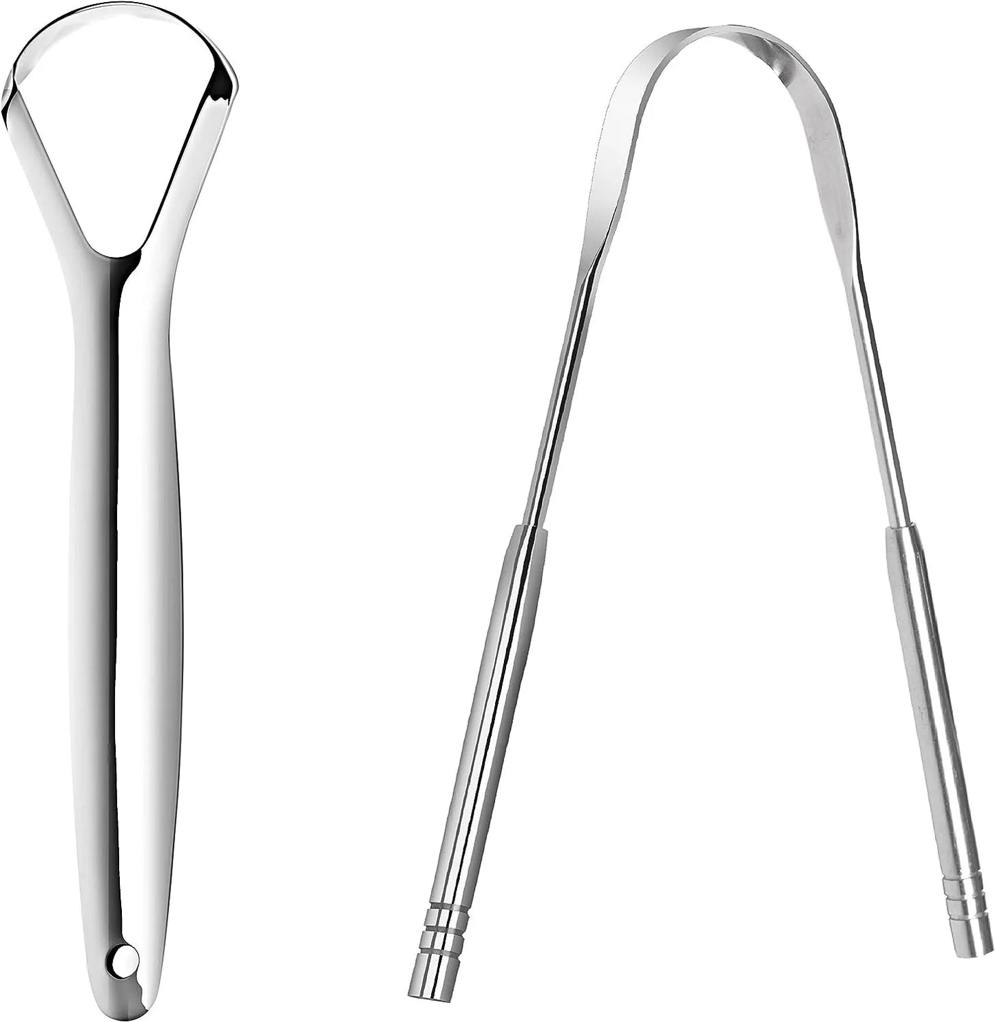 2 x Stainless Steel Tongue Scraper – Premium Oral Care Tool